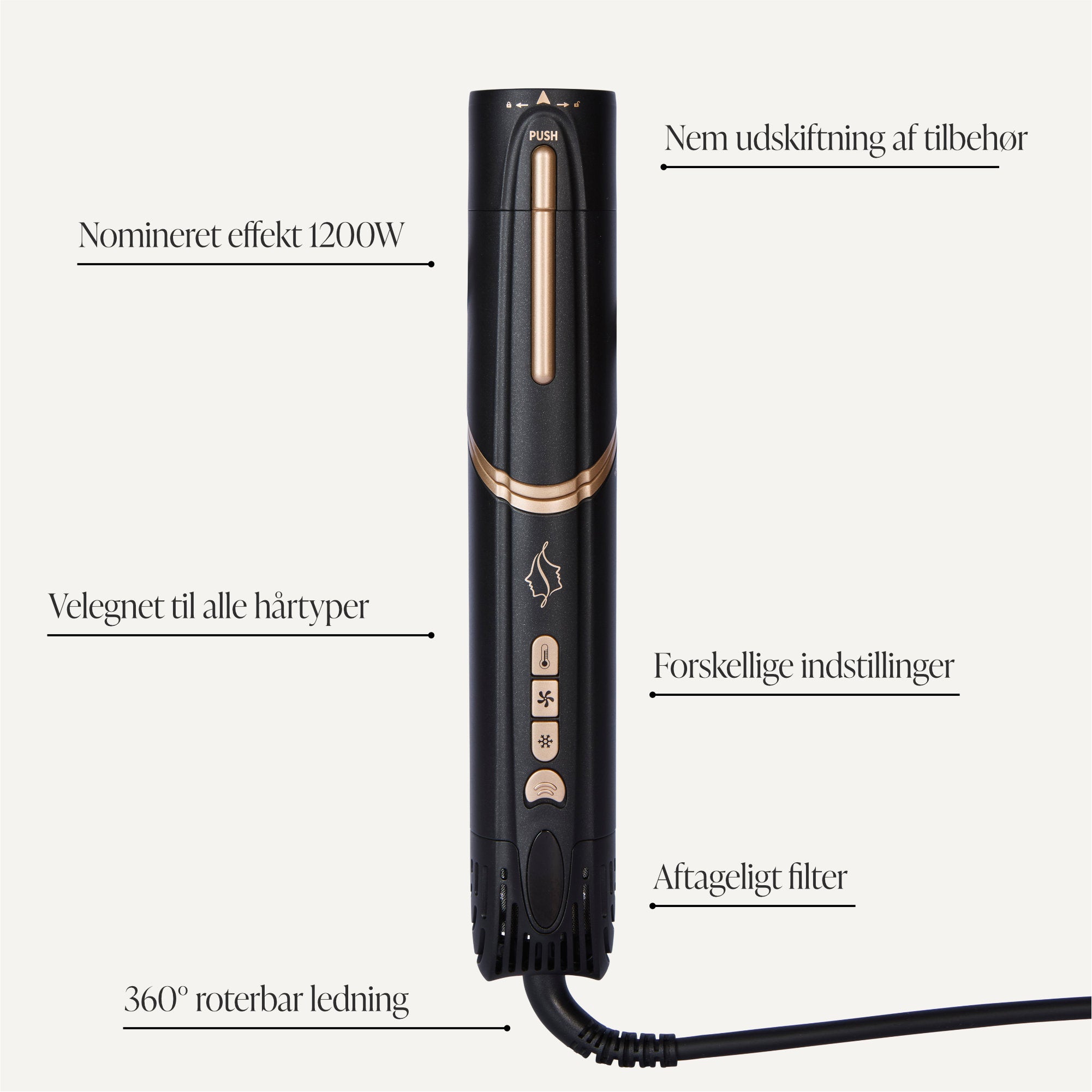 Comforth AeroStyler™ - 6-i-1-Hårtørrer
