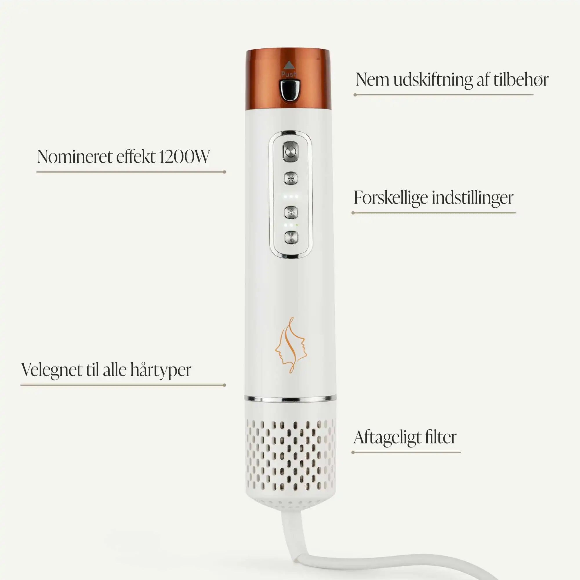 Comforth AirPro™ - 6-i-1 Hårtørrer