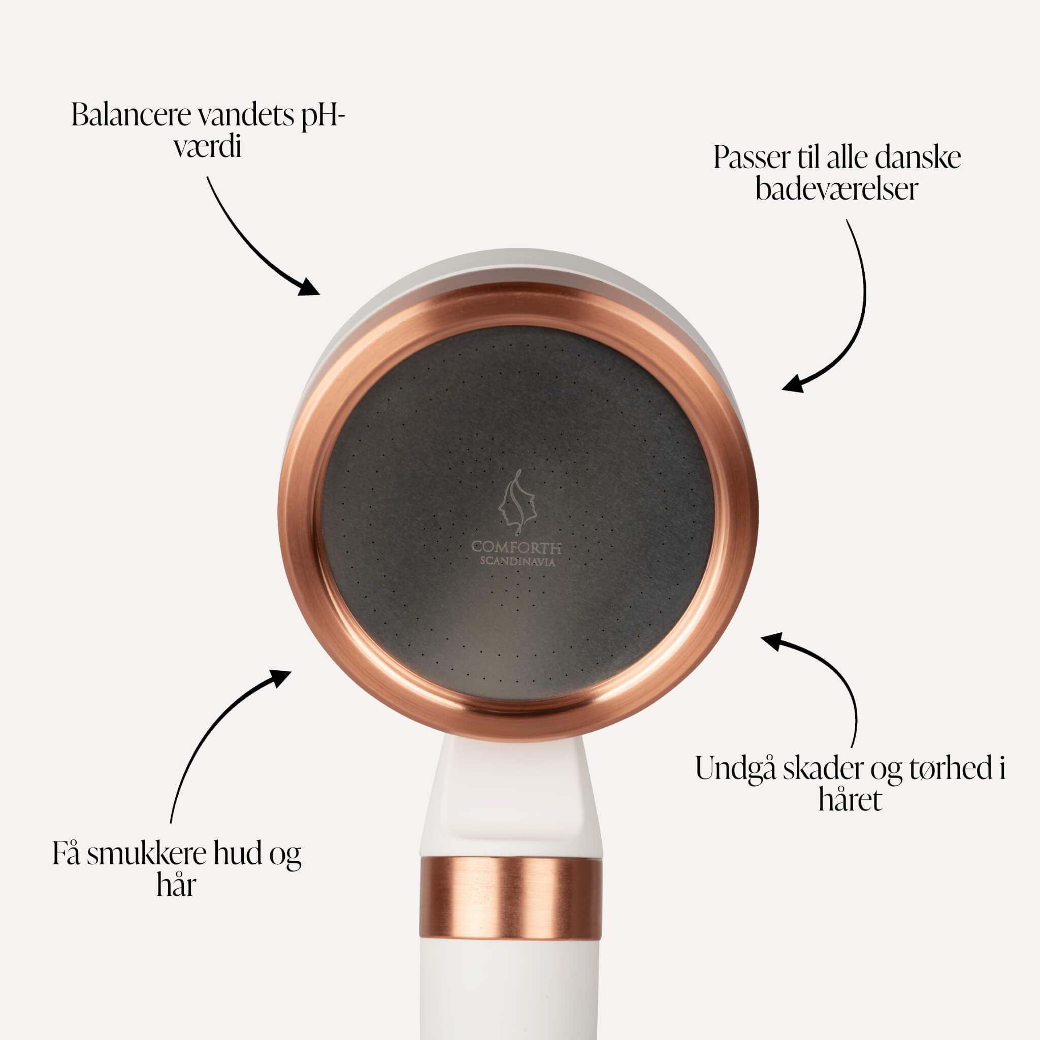 Comforth Brusehoved - Kalkfiltrerende filter