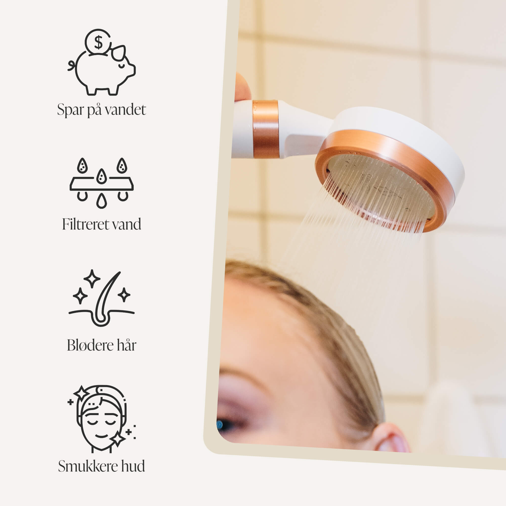 Comforth Brusehoved - Kalkfiltrerende filter