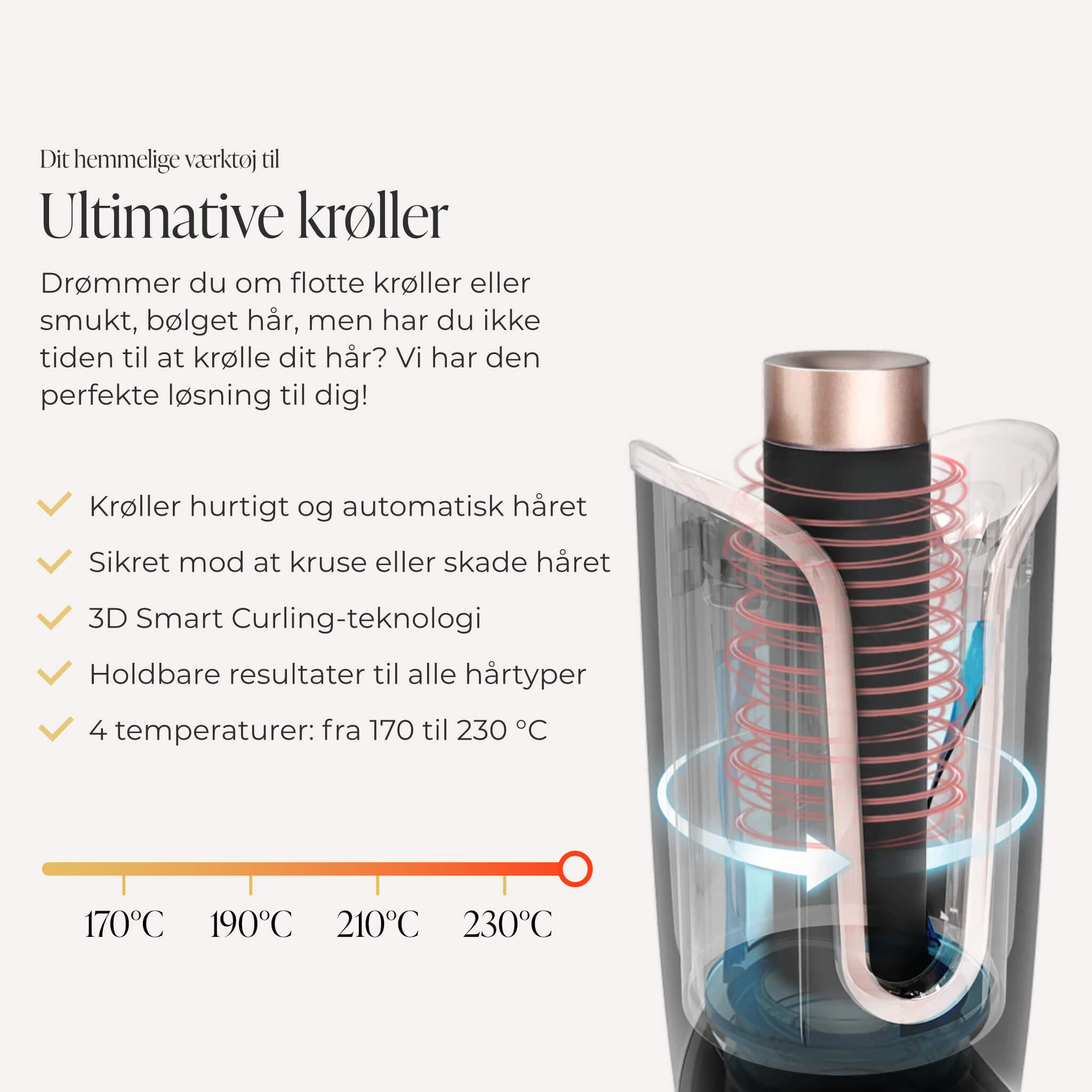 OUTLET: Comforth Curler - Automatisk Krøllejern