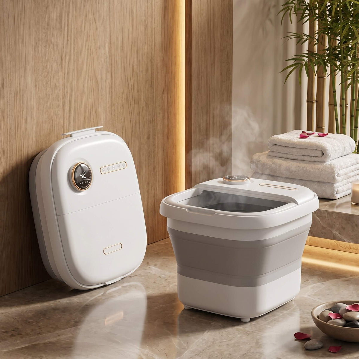 Comforth FootSpa Pro - Fodbad m. rødt lys, varme & massage