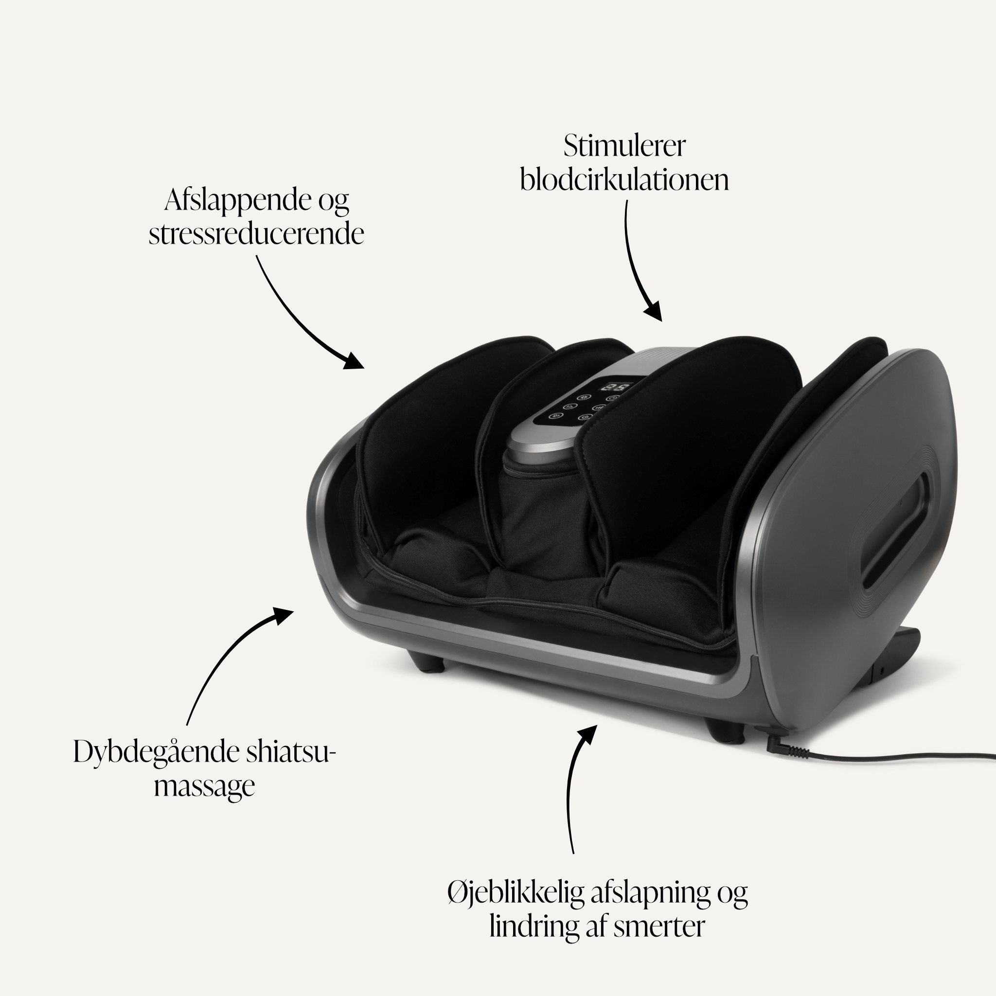 Comforth FootCare Pro 2-i-1 Læg og Fodmassage Maskine