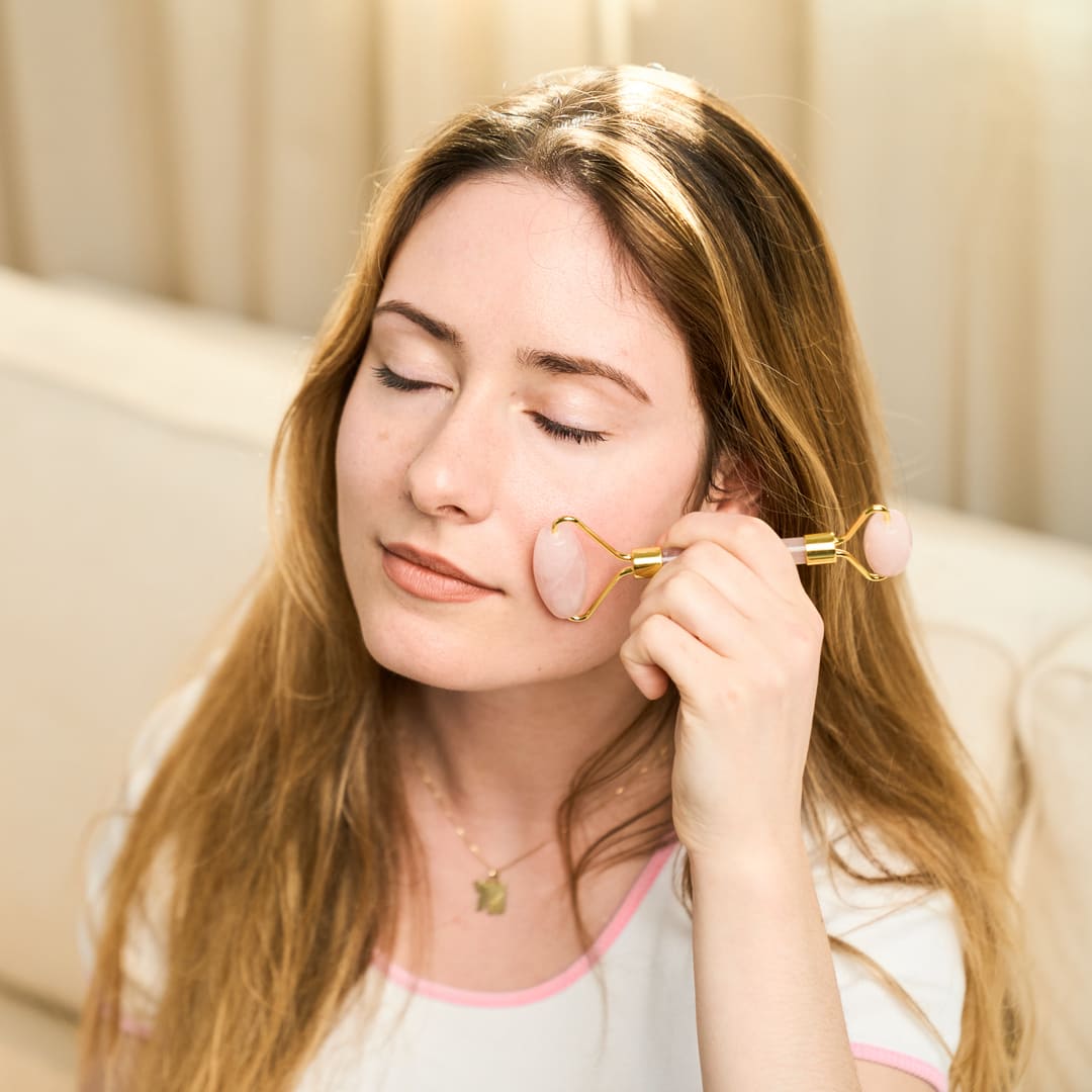 Gua Sha Sæt + Vitamin F Olie