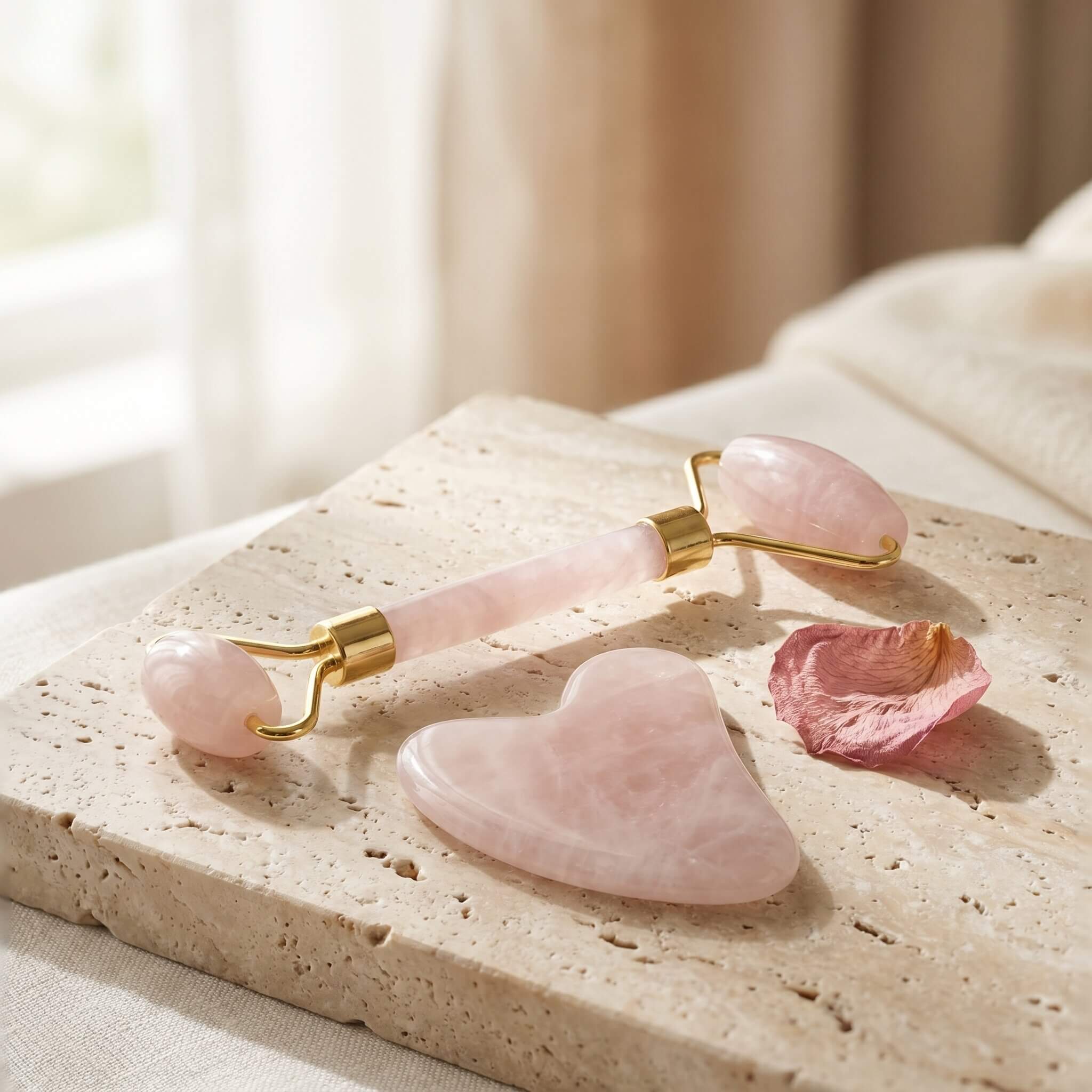 Gua Sha Sæt m. Ansigtsruller