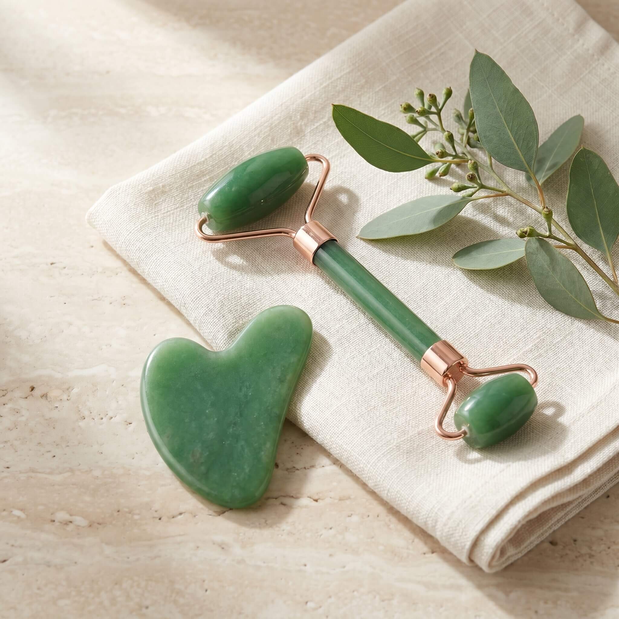 Gua Sha Sæt m. Ansigtsruller